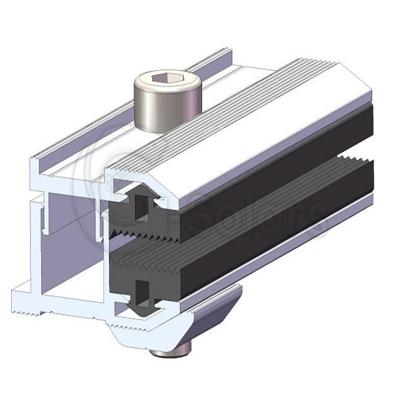 Thin film module end clamp