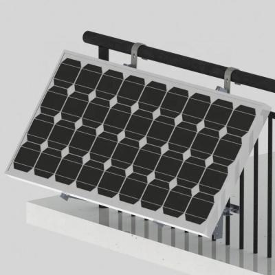 Solar panel balcony mounting